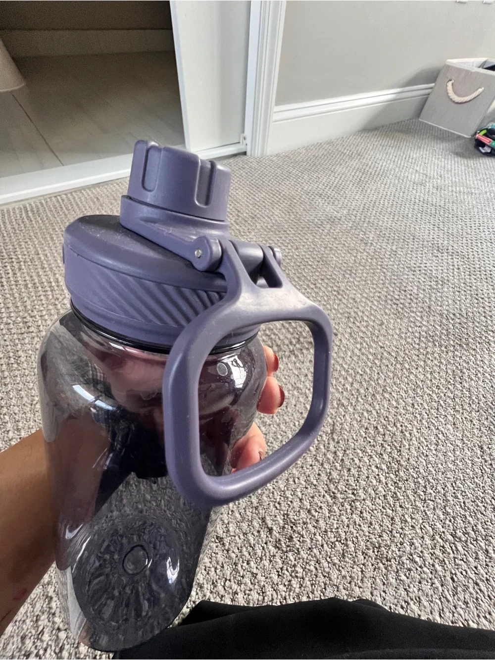 lululemon athletica Lavender and Smoke Clear Water Bottle